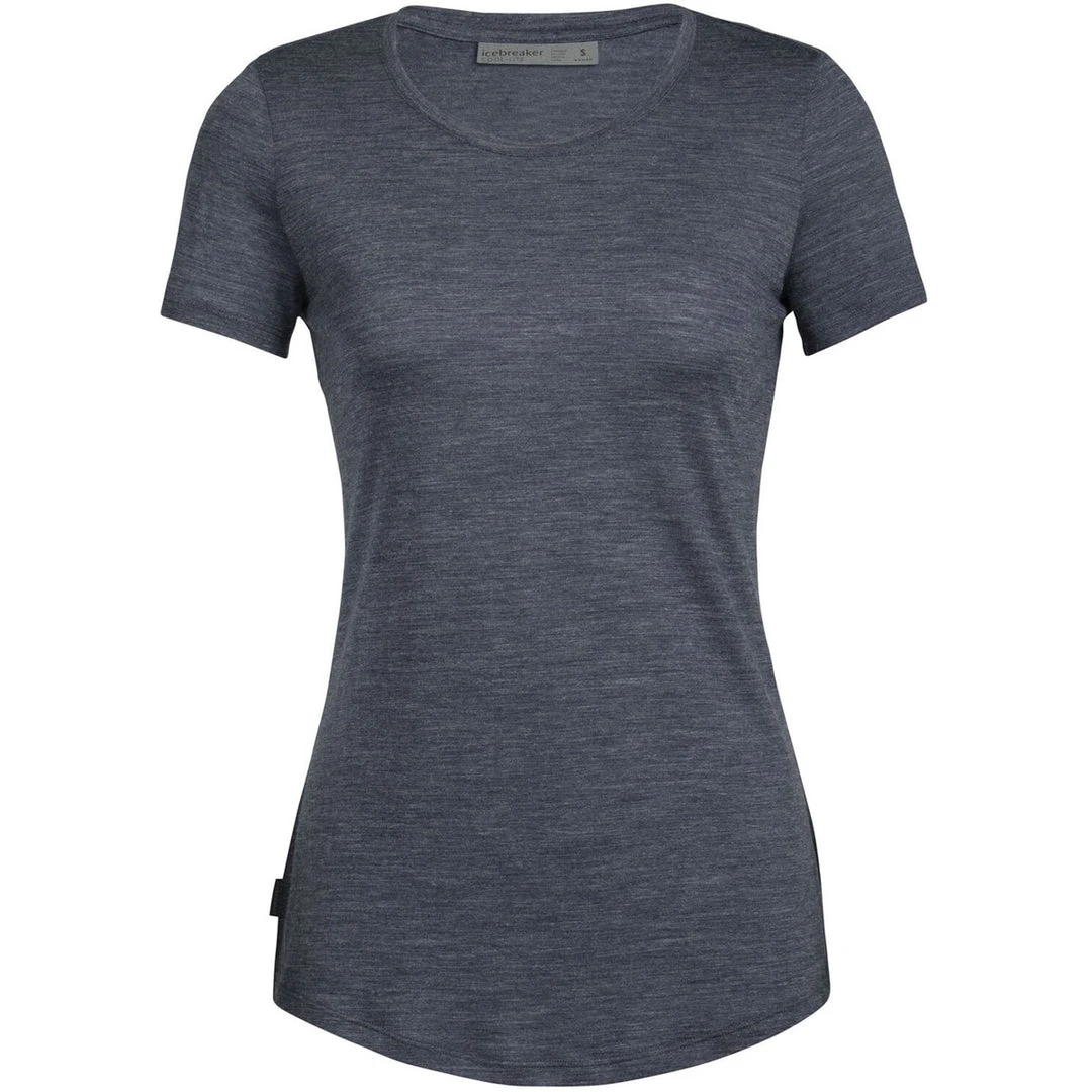 Icebreaker Women's Cool-Lite Sphere Short Sleeve Low Crewe 8 Icebreaker Women's Cool-Lite Sphere Short Sleeve Low Crewe