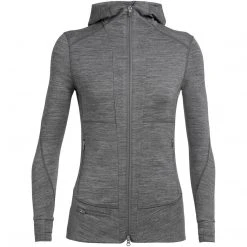 Icebreaker Women's Merino Quantum II Long Sleeve Zip Hood Jacket