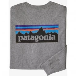 Patagonia Men's Long-Sleeved P-6 Logo Responsibili-Tee