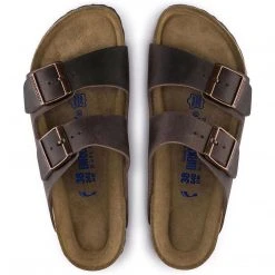 Birkenstock Men Arizona Soft Footbed Oiled Nubuck Leather