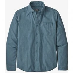 Patagonia Men's Long-Sleeved Vjosa River Pima Cotton Shirt - Clearance