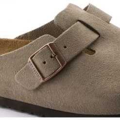 Birkenstock Boston Soft Footbed Suede Leather Men