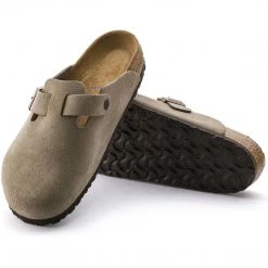Birkenstock Boston Soft Footbed Suede Leather Men