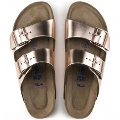 Birkenstock Men Arizona Soft Footbed Natural Leather