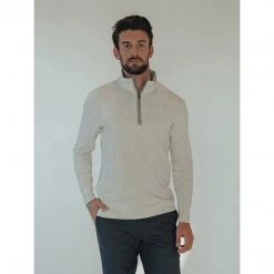 The Normal Brand Men's Puremeso Quarter Zip Pullover 54 The Normal Brand Men's Puremeso Quarter Zip Pullover