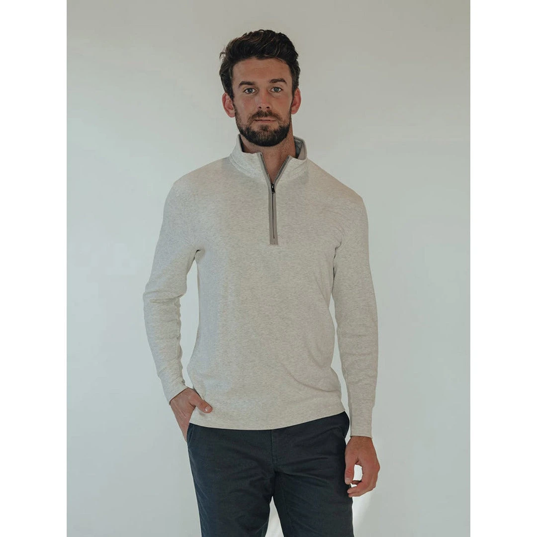 The Normal Brand Men's Puremeso Quarter Zip Pullover 28 The Normal Brand Men's Puremeso Quarter Zip Pullover