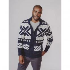 The Normal Brand Men's Nordic Full-Zip Cardigan 9 The Normal Brand Men's Nordic Full-Zip Cardigan