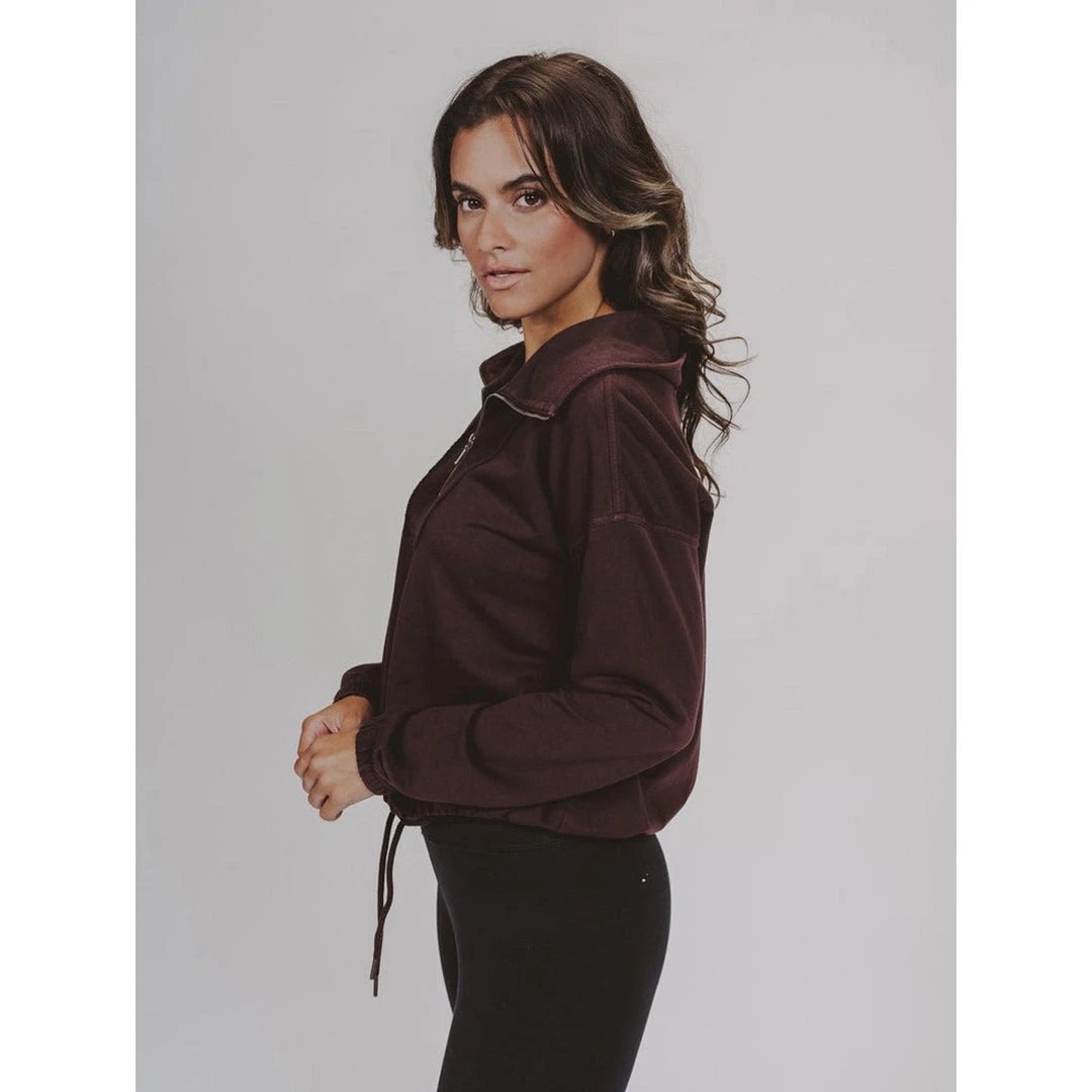 The Normal Brand Women's Classic Terry Looped Half Zip 4 The Normal Brand Women's Classic Terry Looped Half Zip