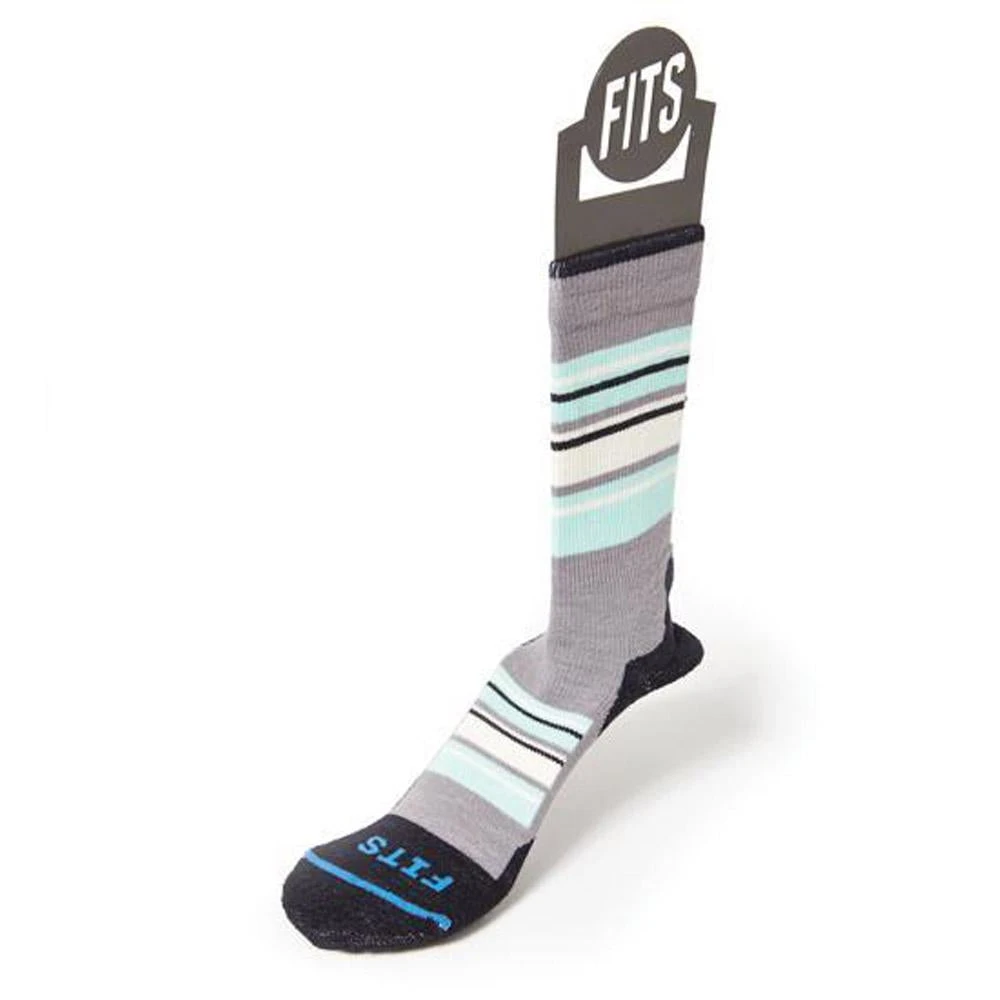 FITS Men Light Hiker Block Stripe Crew Socks 3 FITS Men Light Hiker Block Stripe Crew Socks