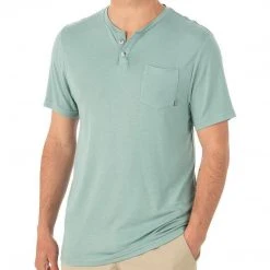 Free Fly Men's Bamboo Slacktide Short Sleeve Henley