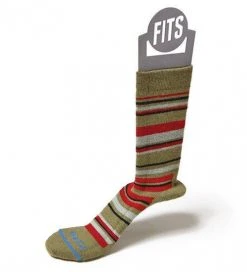 FITS Medium Hiker Striped Crew Socks Men 10 FITS Medium Hiker Striped Crew Socks Men