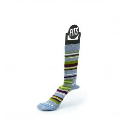 FITS Medium Hiker Striped Crew Socks Men