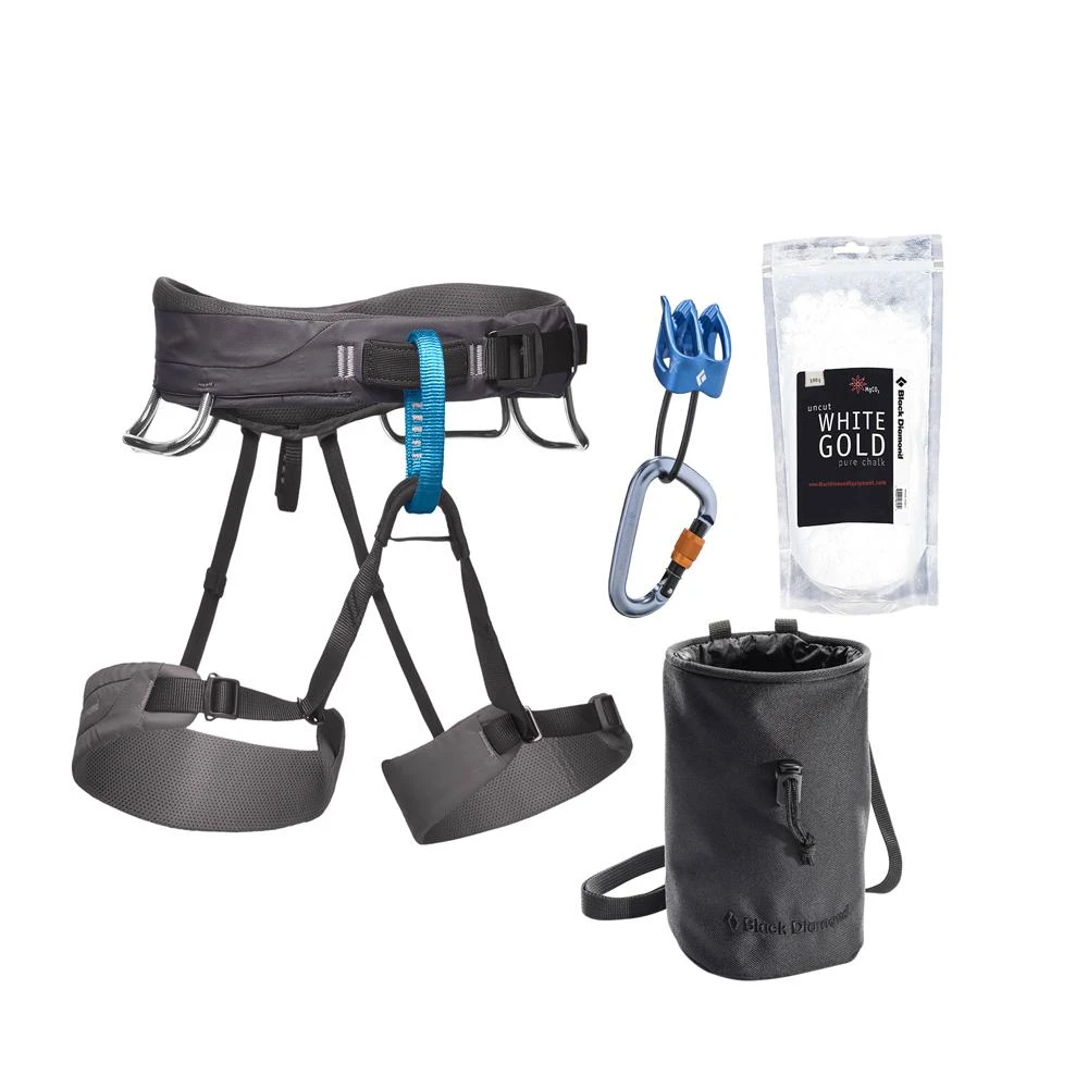 Black Diamond Climb Men's Momentum Harness Package 3 Black Diamond Climb Men's Momentum Harness Package