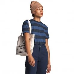 The North Face Women's Short Sleeve Stripe Knit Top - Clearance