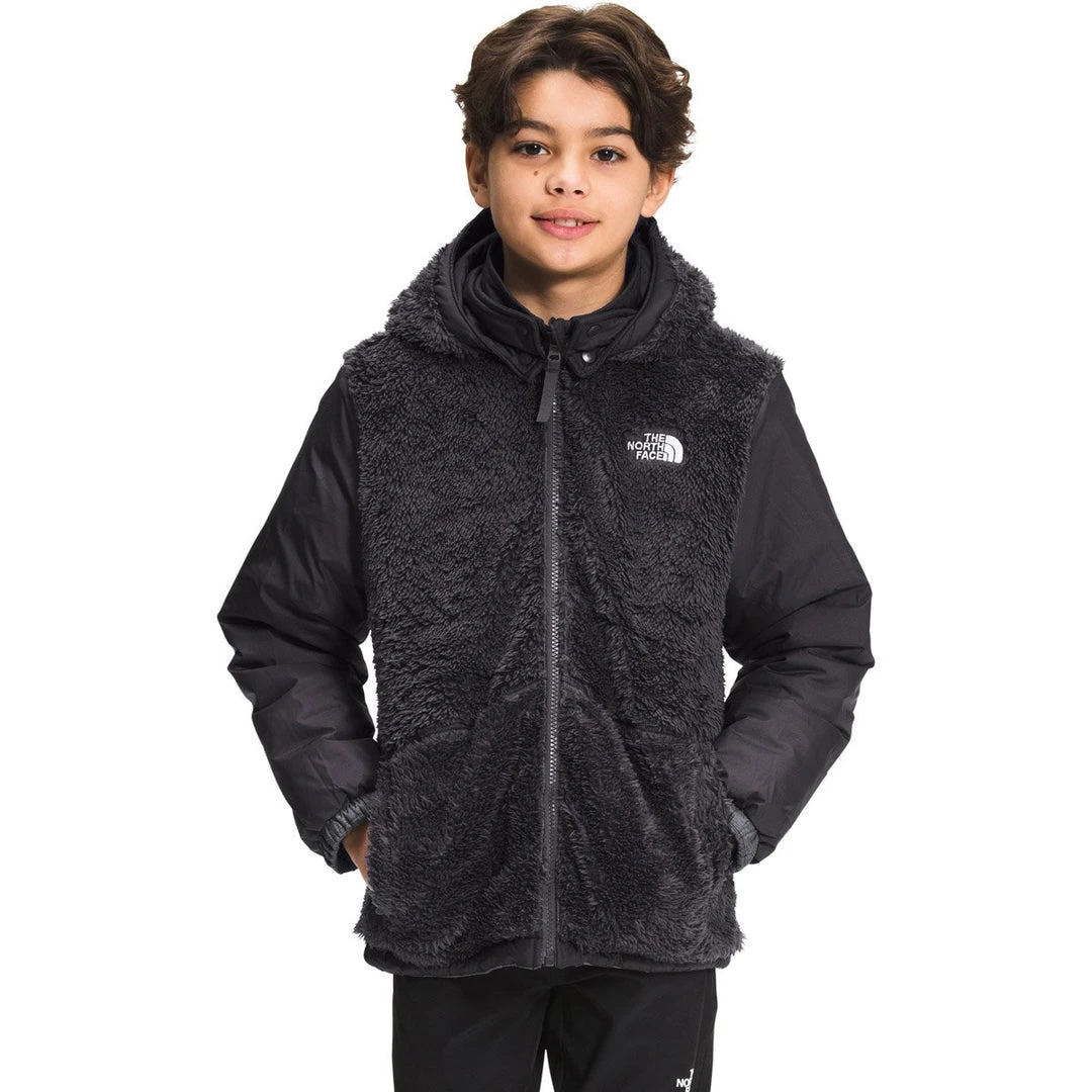 The North Face Boys' Reversible Mount Chimbo Full Zip Hooded Jacket Kids 6 The North Face Boys' Reversible Mount Chimbo Full Zip Hooded Jacket Kids