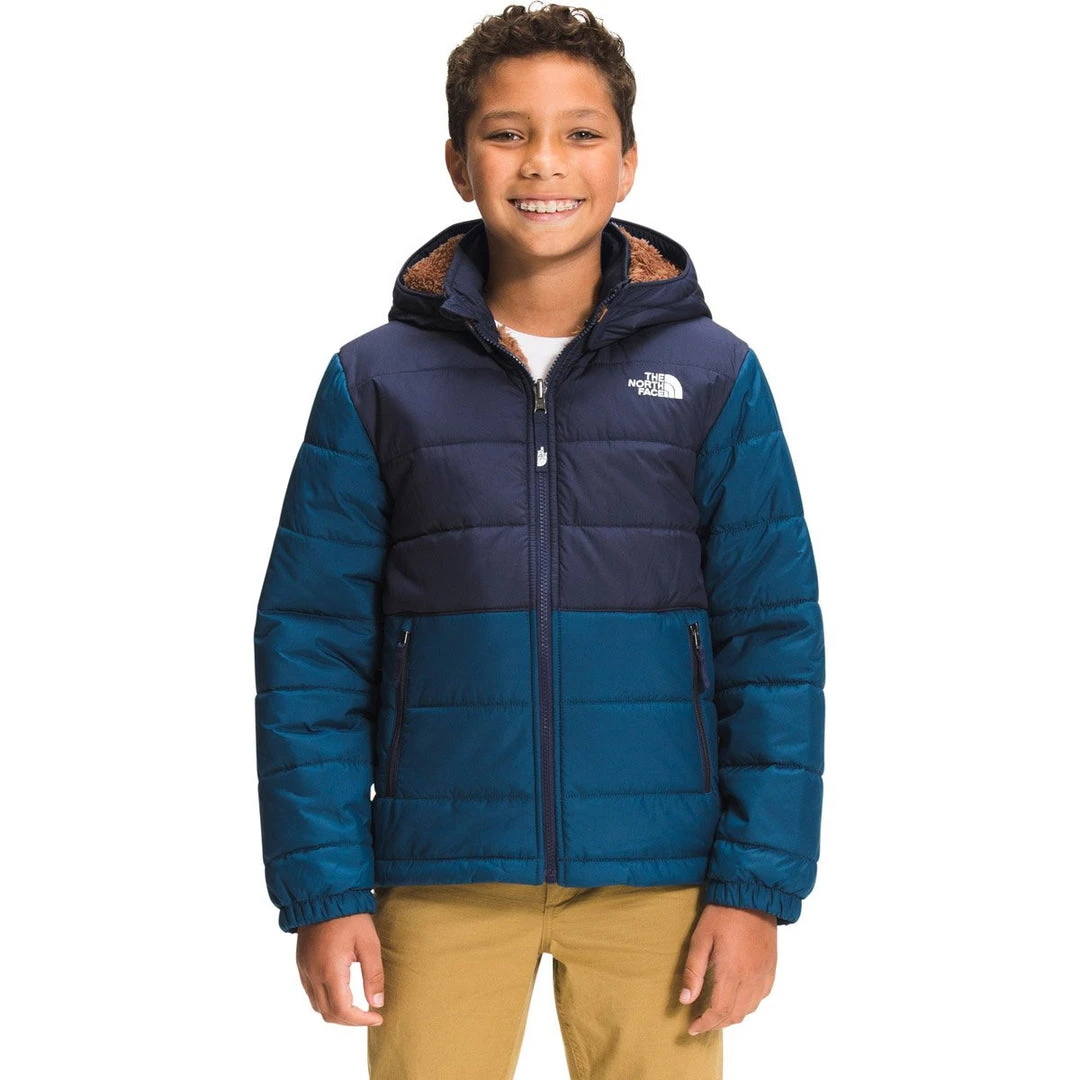 The North Face Boys' Reversible Mount Chimbo Full Zip Hooded Jacket Kids 8 The North Face Boys' Reversible Mount Chimbo Full Zip Hooded Jacket Kids