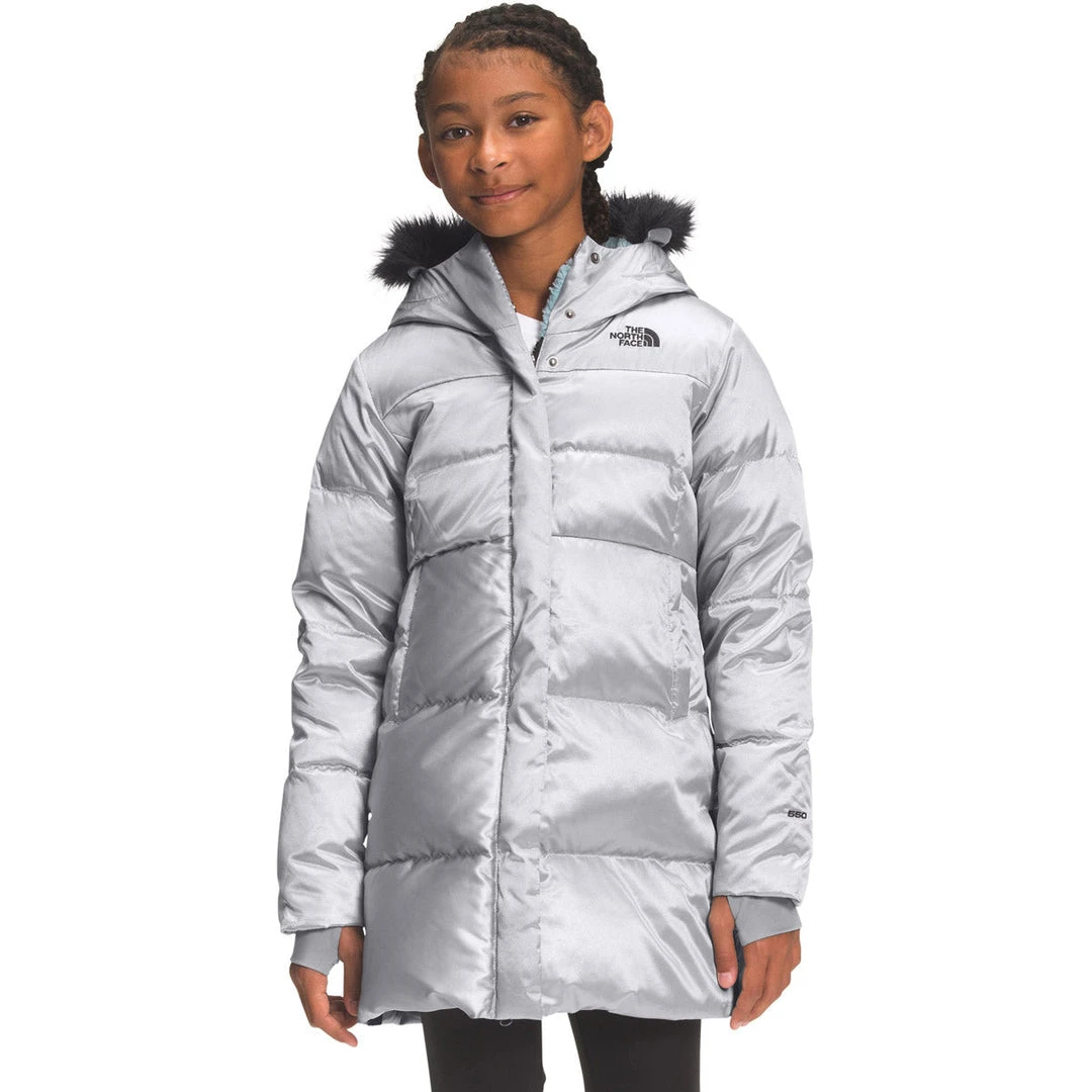 The North Face Girls' Printed Dealio Fitted Parka 3 The North Face Girls' Printed Dealio Fitted Parka