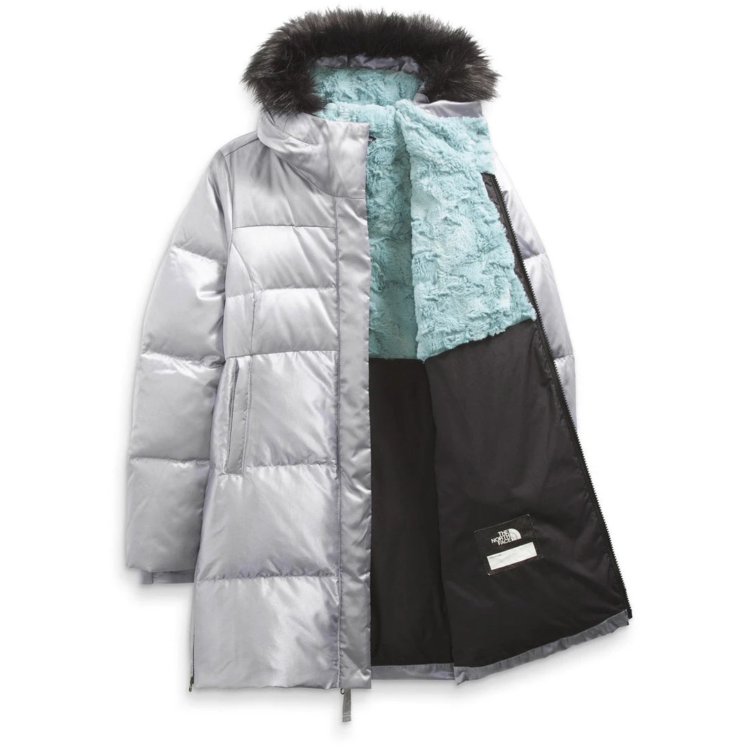 The North Face Girls' Printed Dealio Fitted Parka 6 The North Face Girls' Printed Dealio Fitted Parka