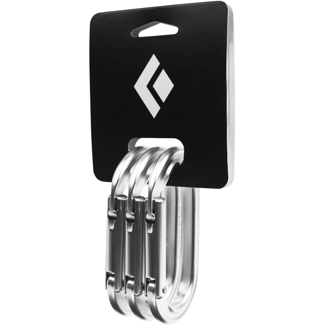 Black Diamond Oval Keylock 3 Pack Climb 3 Black Diamond Oval Keylock 3 Pack Climb