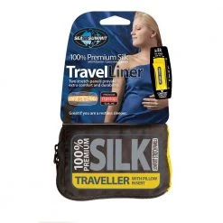 Sea To Summit Premium Silk Travel Liner - Traveller With Pillow Insert Camp & Hike 11 Sea To Summit Premium Silk Travel Liner - Traveller With Pillow Insert Camp & Hike