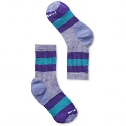 Smartwool Kids' Hike Medium Striped Crew Socks 9 Smartwool Kids' Hike Medium Striped Crew Socks