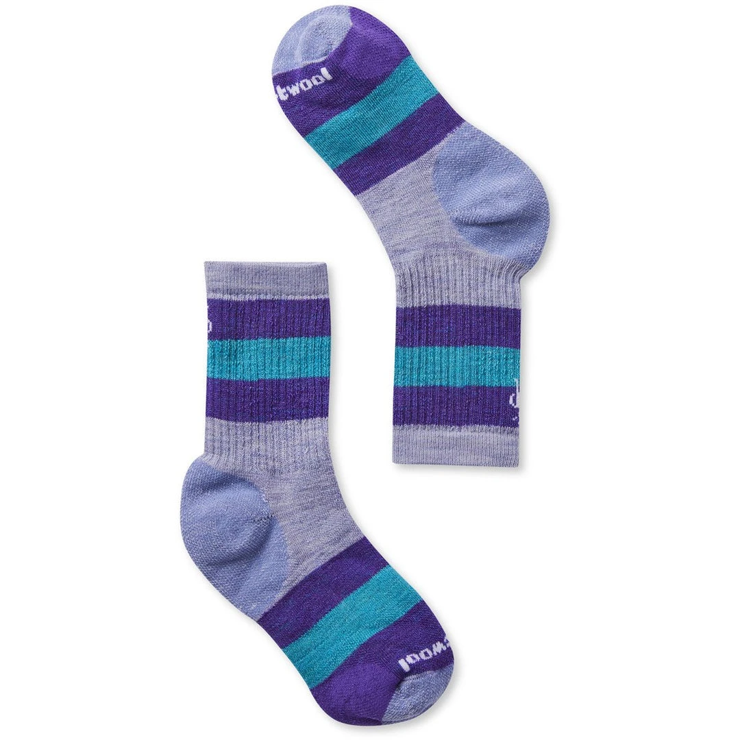 Smartwool Kids' Hike Medium Striped Crew Socks 6 Smartwool Kids' Hike Medium Striped Crew Socks