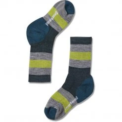 Smartwool Kids' Hike Medium Striped Crew Socks 8 Smartwool Kids' Hike Medium Striped Crew Socks