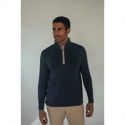 The Normal Brand Men's Puremeso Quarter Zip Pullover 37 The Normal Brand Men's Puremeso Quarter Zip Pullover