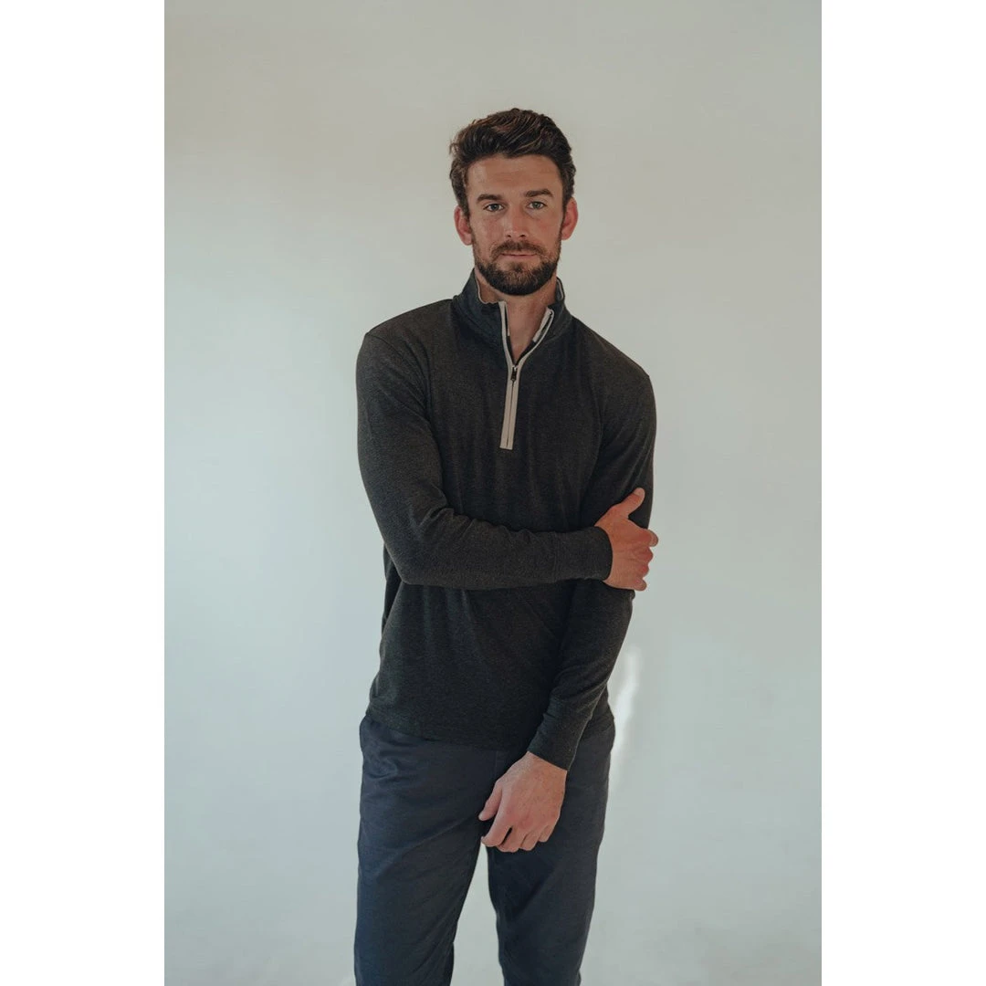 The Normal Brand Men's Puremeso Quarter Zip Pullover 3 The Normal Brand Men's Puremeso Quarter Zip Pullover