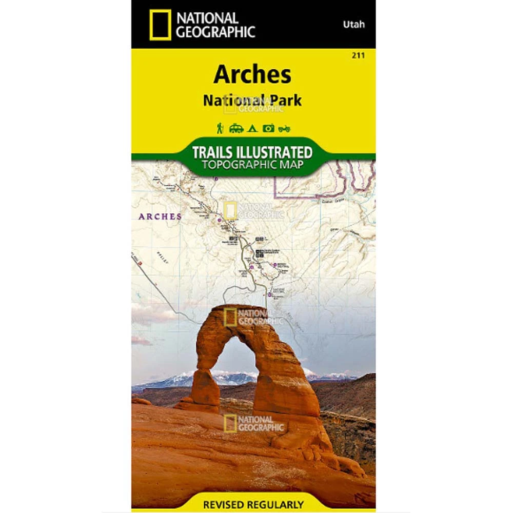 National Geographic Maps Trails Illustrated Map: Arches National Park 3 National Geographic Maps Trails Illustrated Map: Arches National Park