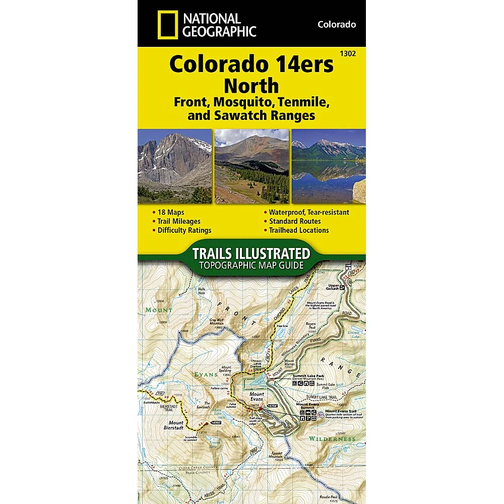 National Geographic Maps Trails Illustrated Map: Colorado 14ers North (Sawatch, Mosquito, And Front Ranges) 3 National Geographic Maps Trails Illustrated Map: Colorado 14ers North (Sawatch, Mosquito, And Front Ranges)