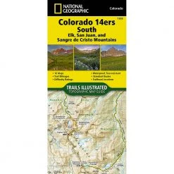 National Geographic Maps Trails Illustrated Map: Colorado 14ers South (San Juan, Elk, And Sangre De Cristo Mountains) Camp & Hike