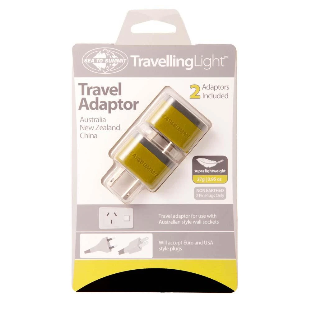 Sea To Summit Travelling Light Travel Adaptor - Australia/NZ/China 3 Sea To Summit Travelling Light Travel Adaptor - Australia/NZ/China