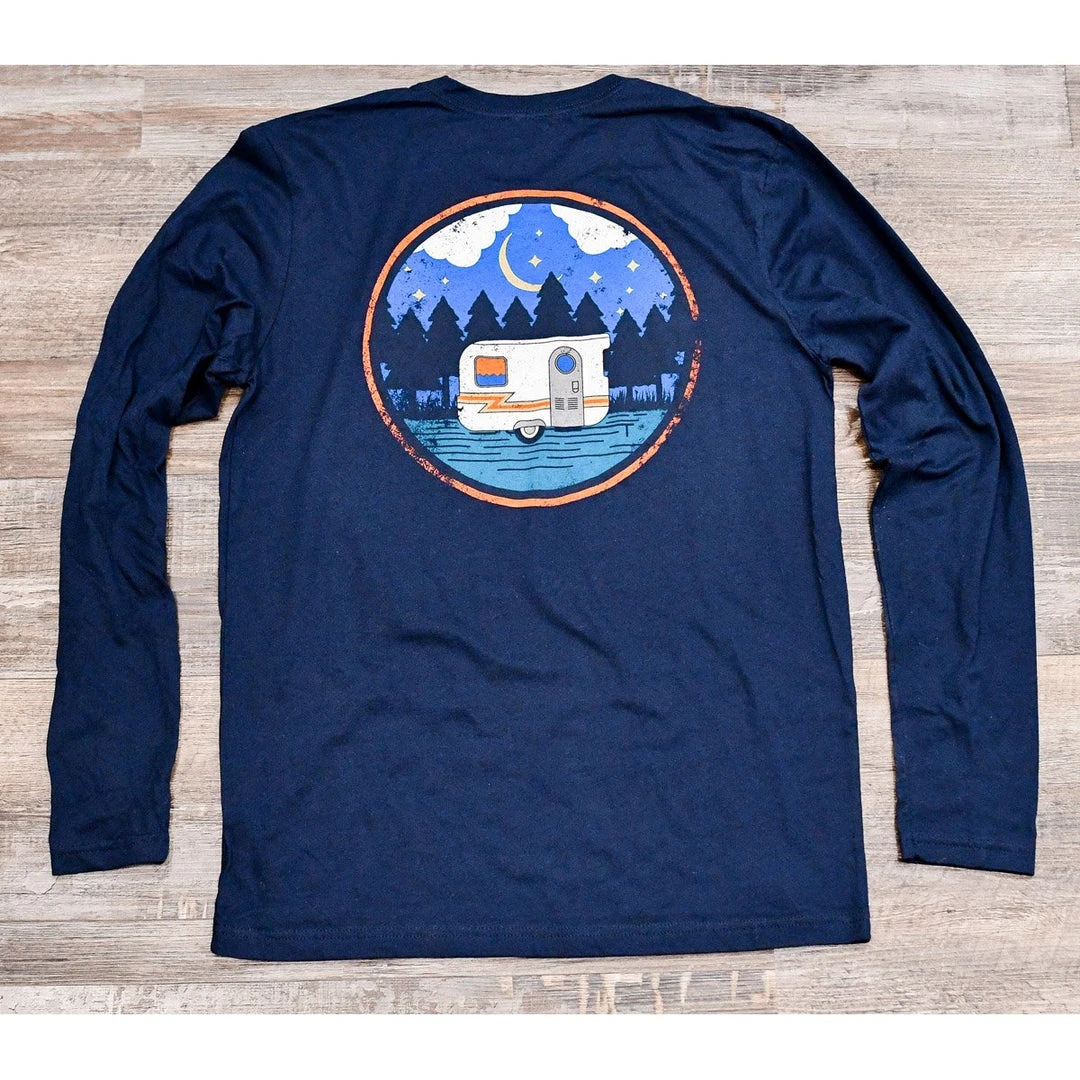 Gearhead Outfitters Vintage Camper Long Sleeve T-Shirt Men