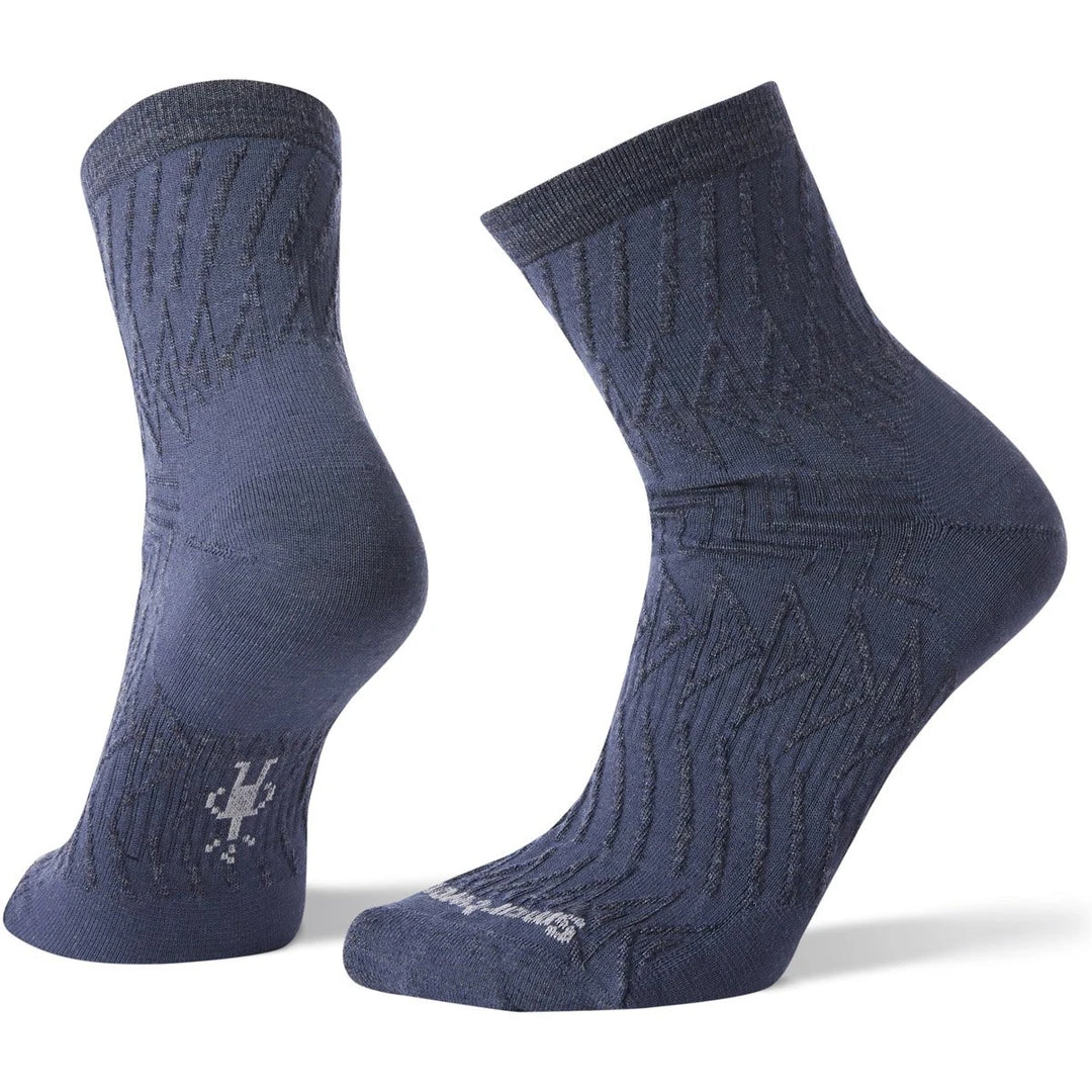 Smartwool Women's Triangle Texture Mid Crew Socks 3 Smartwool Women's Triangle Texture Mid Crew Socks