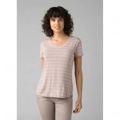 PrAna Women's Foundation Short Sleeve V-neck