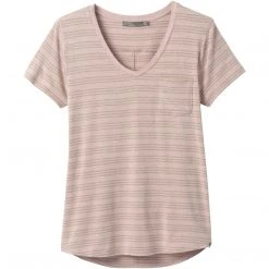 PrAna Women's Foundation Short Sleeve V-neck