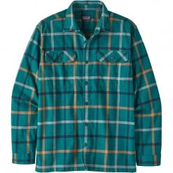 Patagonia Men's Long-Sleeved Organic Cotton Midweight Fjord Flannel Shirt - Clearance