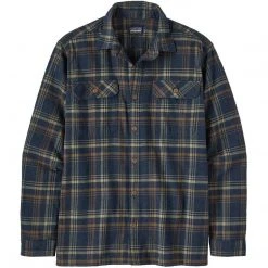 Patagonia Men's Long-Sleeved Organic Cotton Midweight Fjord Flannel Shirt - Clearance