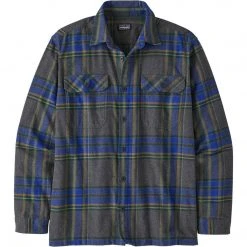 Patagonia Men's Long-Sleeved Organic Cotton Midweight Fjord Flannel Shirt - Clearance