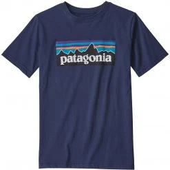 Patagonia Kids Boys' P-6 Logo Organic Cotton T-Shirt 10 Patagonia Kids Boys' P-6 Logo Organic Cotton T-Shirt