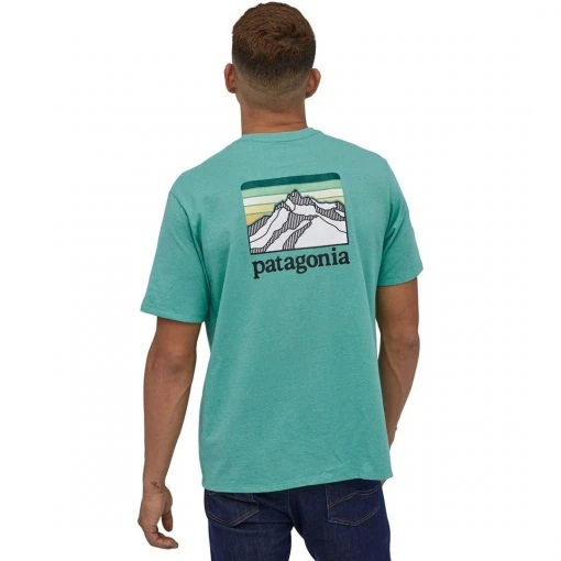 Patagonia Men's Line Logo Ridge Pocket Responsibili-Tee 5 Patagonia Men's Line Logo Ridge Pocket Responsibili-Tee
