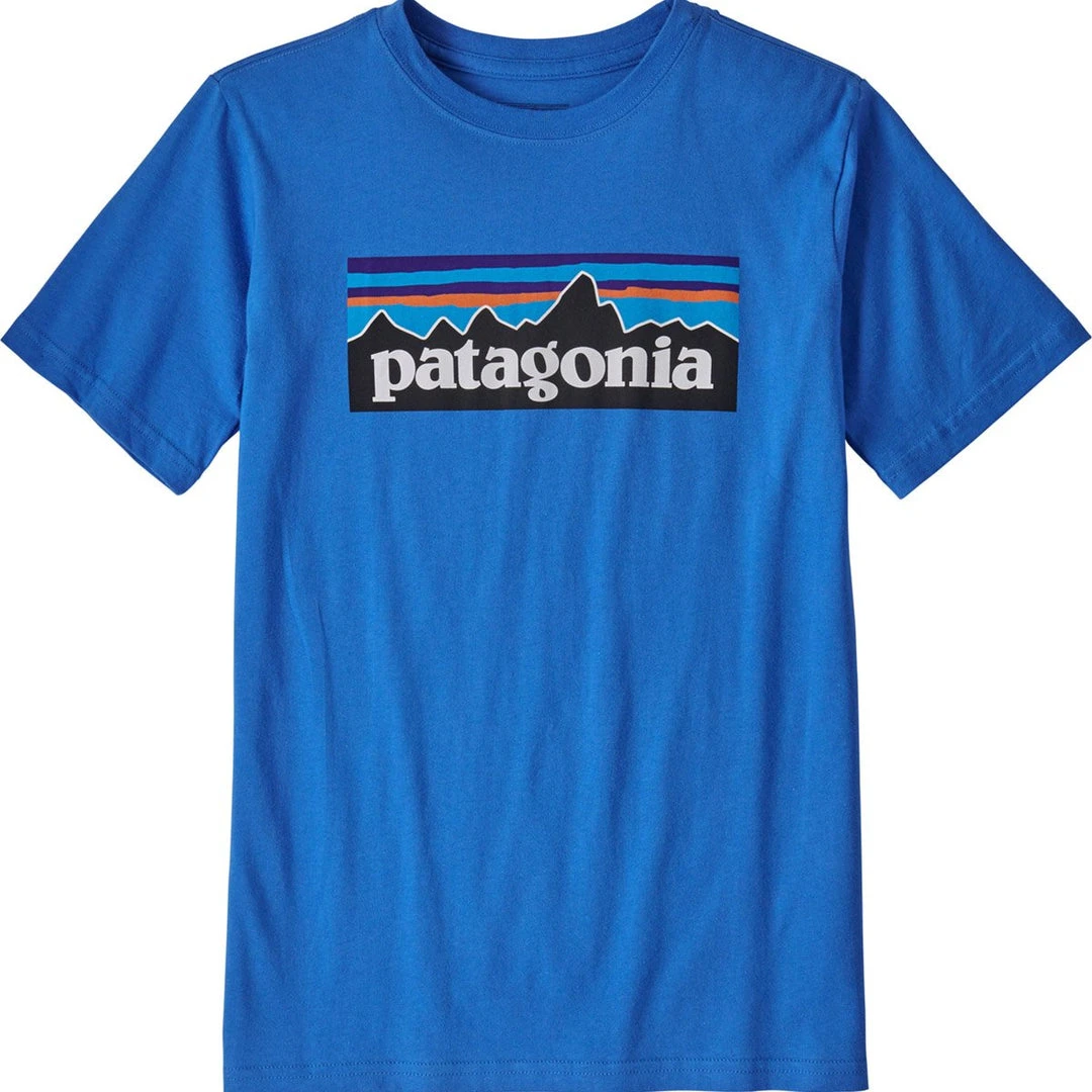 Patagonia Kids Boys' P-6 Logo Organic Cotton T-Shirt 4 Patagonia Kids Boys' P-6 Logo Organic Cotton T-Shirt