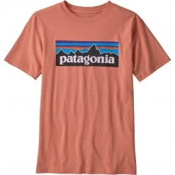 Patagonia Kids Boys' P-6 Logo Organic Cotton T-Shirt 9 Patagonia Kids Boys' P-6 Logo Organic Cotton T-Shirt