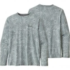 Patagonia Men's Long-Sleeved Cap Cool Daily Fish Graphic Shirt - Clearance