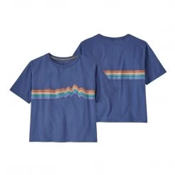 Patagonia Women's Ridge Rise Stripe Organic Easy Cut Tee