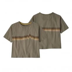 Patagonia Women's Ridge Rise Stripe Organic Easy Cut Tee