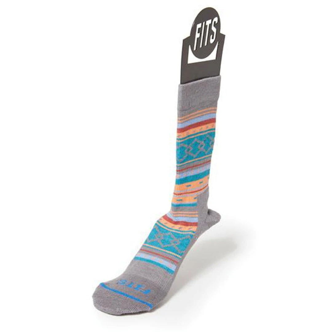 FITS Women's Casual Aztec Crew Socks 3 FITS Women's Casual Aztec Crew Socks