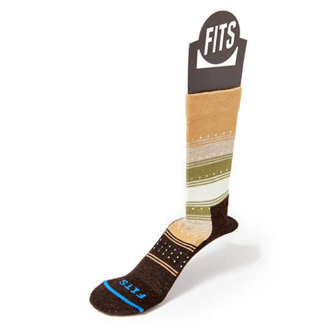 FITS Women's Casual Gradient Stripe Crew Socks 4 FITS Women's Casual Gradient Stripe Crew Socks