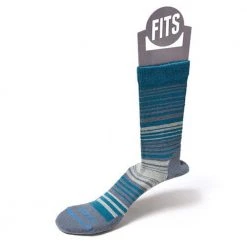 FITS Women's Casual Infinity Stripe Crew Socks